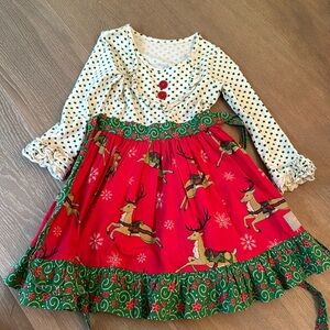 Eleanor Rose size 4/5 reindeer dress
